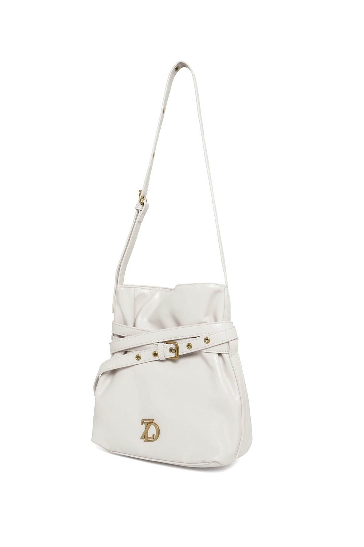 Valerie Belt Bucket Bag - Ivory - ZYTADELIA