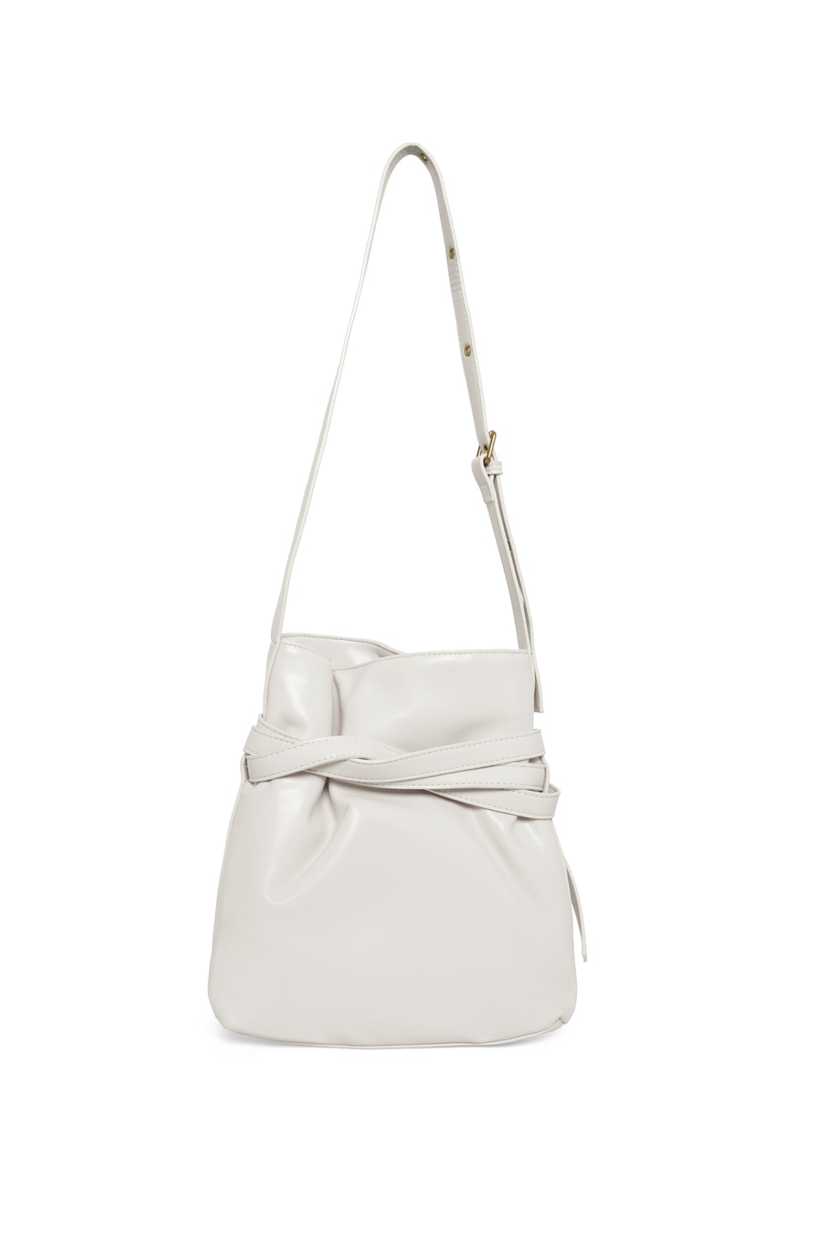 Valerie Belt Bucket Bag - Ivory - ZYTADELIA