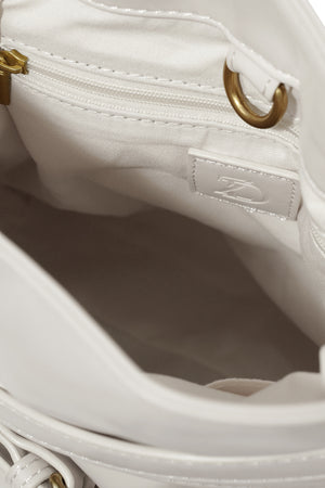 Valerie Belt Bucket Bag - Ivory