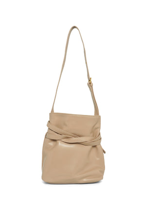 Valerie Belt Bucket Bag - Latte