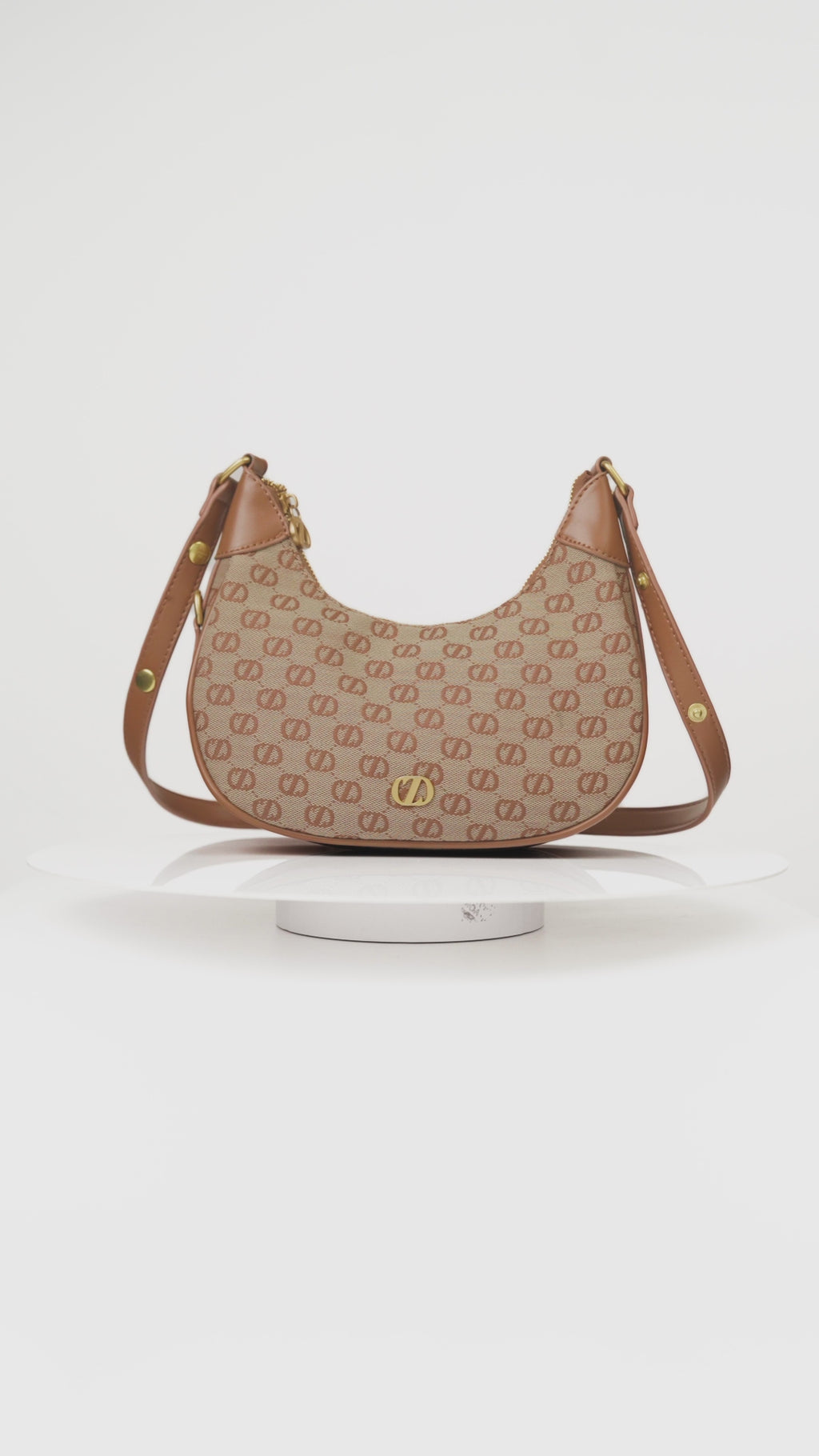Crescent Jarde Bag - Brown