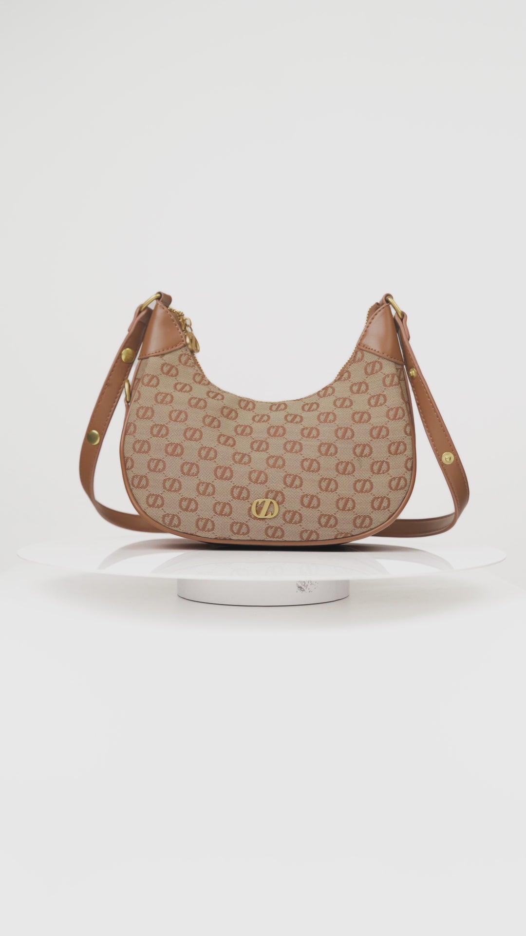 Crescent Jarde Bag - Brown