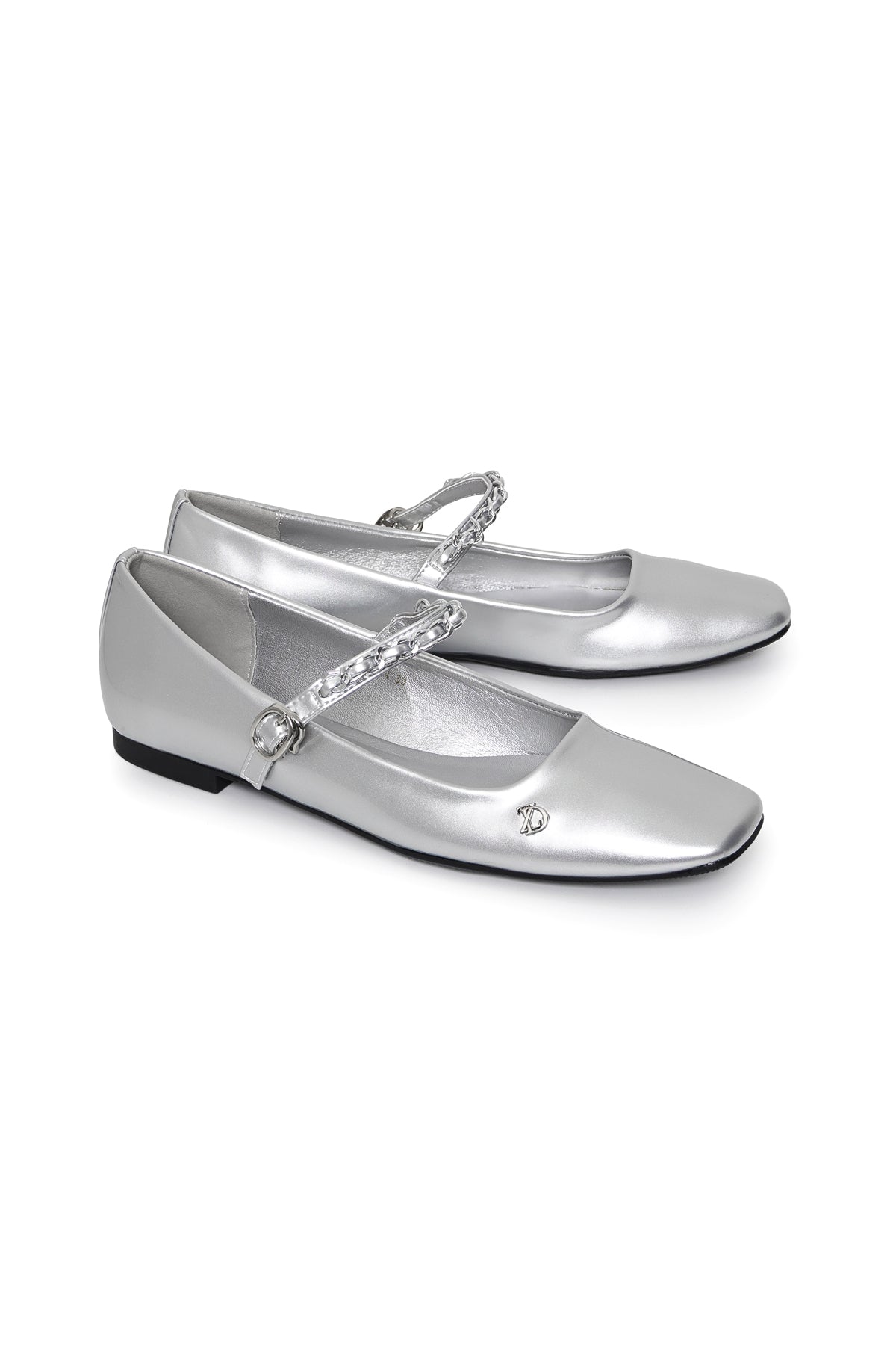 Ella Ballerina Shoes Silver ZYTADELIA