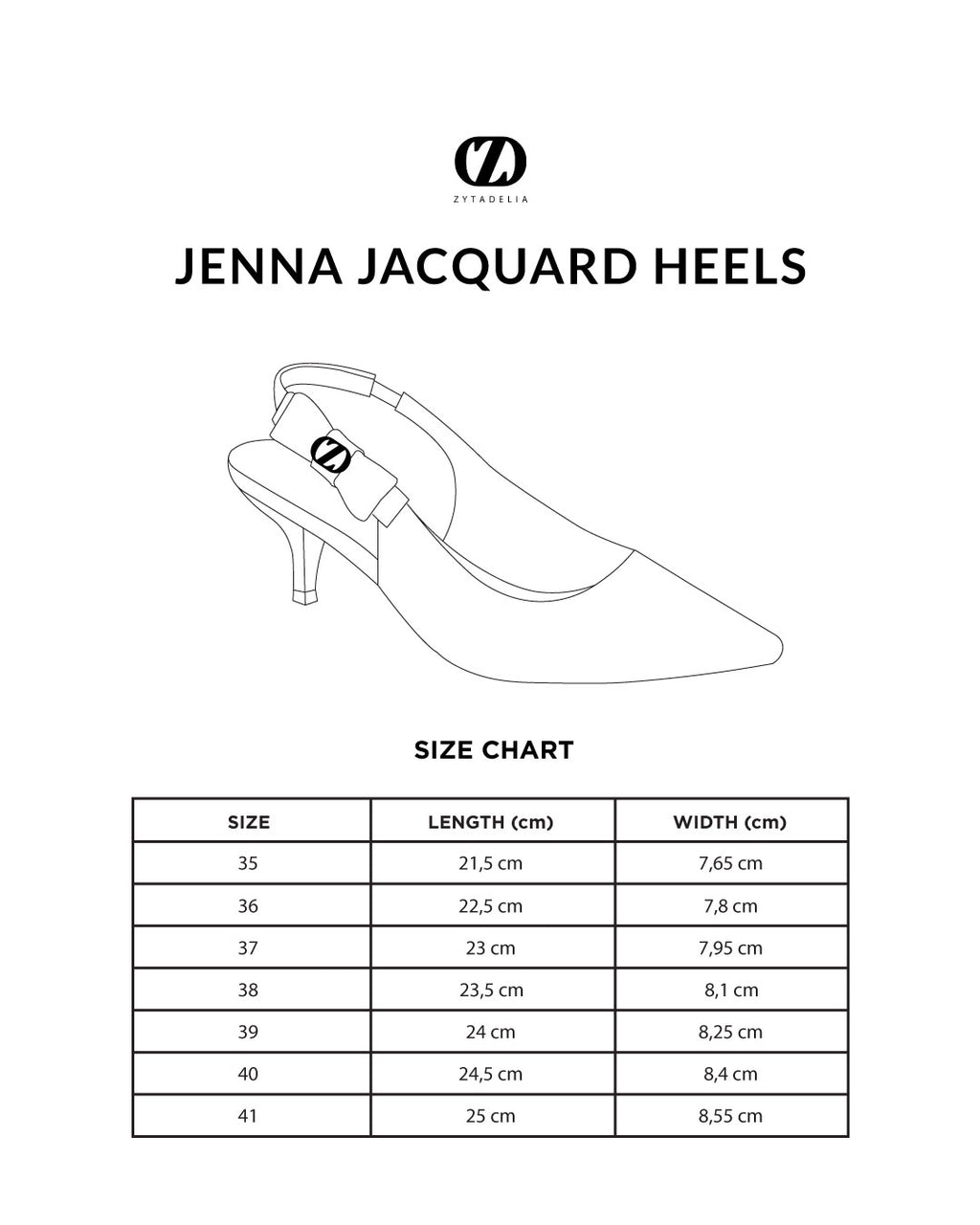 Jenna Jacquard Heels - Brown