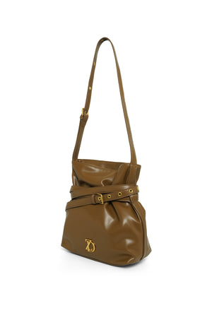 Valerie Belt Bucket Bag - Walnut