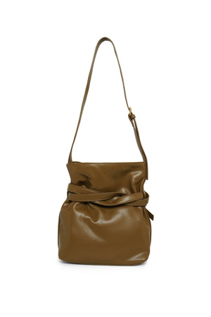 Valerie Belt Bucket Bag - Walnut