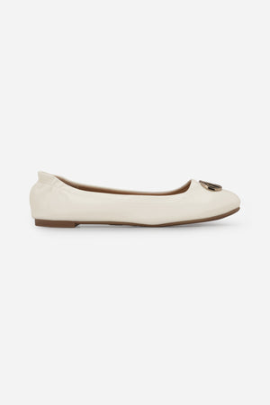 Elea Flat Shoes - White