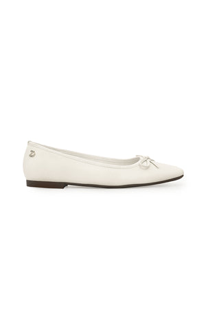 Poppy Flat Shoes - White