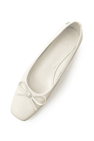 Poppy Flat Shoes - White